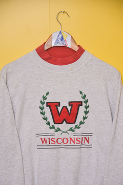 (M) Moletom vtg Wisconsin - loja online