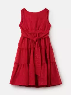 Vestido Vermelho de Renda na internet