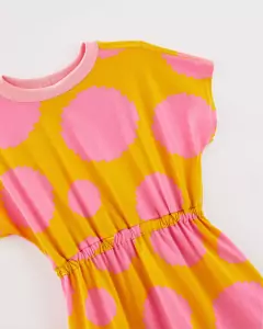 vestido malha ploct amarelo Fabula - comprar online