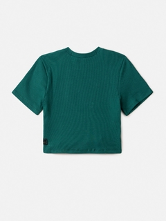 BLUSA VERDE CANELADA BÁSICA I AM AUTHORIA - comprar online