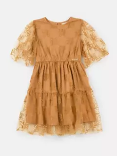 Vestido de Festa com Tule Flocado - comprar online