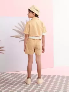 Short de Sarja Bege Escuro - loja online