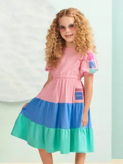 Vestido Marias com Manga Bufante - comprar online