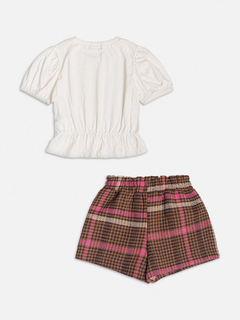 CONJUNTO BLUSA E SHORT SAIA TWEED Momi - comprar online