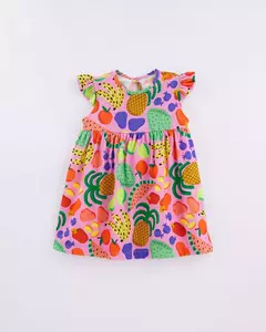 vestido bebe malha frutaria fabula