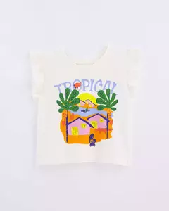 blusa silk tropical Fabula