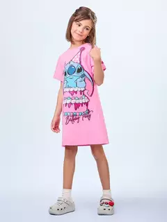 Camisola Rosa com Estampa do Stitch Anime - loja online