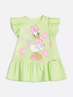 VESTIDO DE BABADOS COM ESTAMPA DA DAISY DUCK Momi