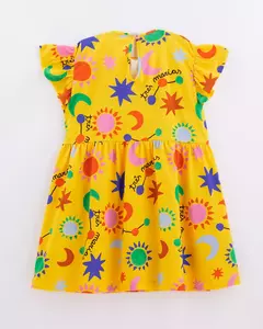 vestido malha tres marias amarelo Fabula - comprar online