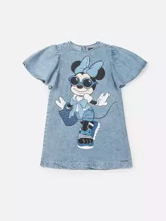 Vestido Jeans da Minnie com Strass Anime - comprar online