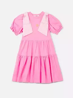 Vestido Rosa com Laços Listrados Anime - comprar online