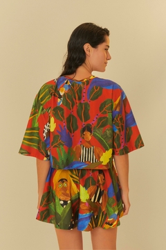 short estampado beleza tropical maxi Farm na internet