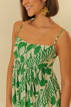 vestido longo estampado concha do mar Farm - comprar online