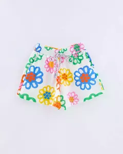 Conjunto blusa e shorts malha taua flor Fabula - comprar online