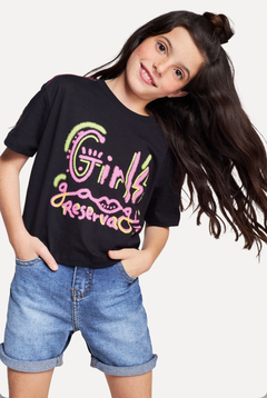 Camiseta Menina Silk Girls Gang Reserva