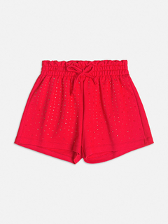 SHORTS DE SARJA COM STRASS Momi