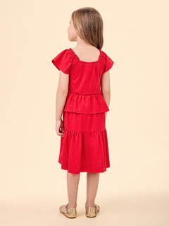 Vestido babado vermelho Anime - comprar online