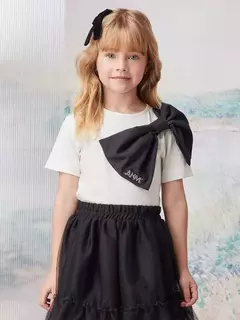 Blusa Infantil Fashion com Laço Anime