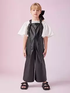 Jardineira Infantil Fake Leather Anime