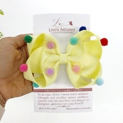 Laço  YASMIM POMPOM COLORIDO - comprar online