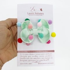 LAÇO YASMIM POMPOM COLORIDO - comprar online