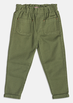 CALÇA SARJA COM BOLSOS Momi VERDE MILITAR