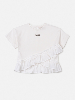 Blusa com babado diagonal Anime