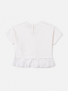 Blusa com babado diagonal Anime - comprar online