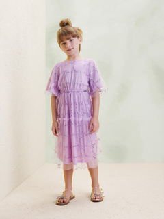 vestido Tule escritas lilas vintage - Anime - comprar online