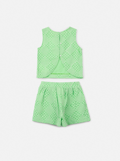 CJ BLUSA/SHORT Anime VERDE APPLE MINT na internet