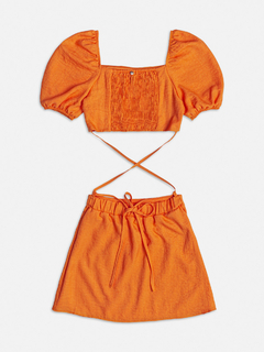 VESTIDO LARANJA DOUBLE Iam AUTHORIA na internet