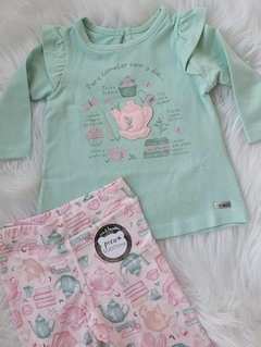 Conjunto blusa e calça Jardim - comprar online