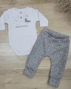 Conjunto body e calça amigo foca