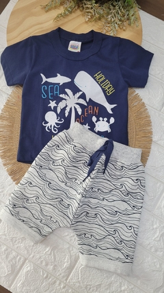 Conjunto camiseta/bermuda ocean