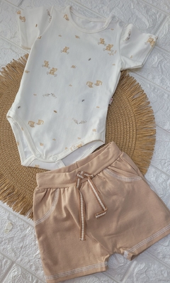 Conjunto off com bichinhos