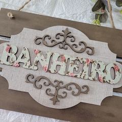 Placa de banheiro - comprar online