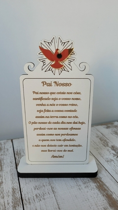 Placa oração Pai Nosso