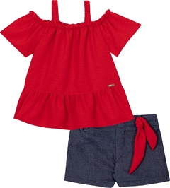 Conjunto blusa e short Nini & Bambini