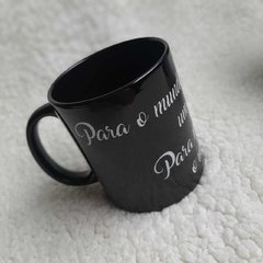 Caneca preta personalizada