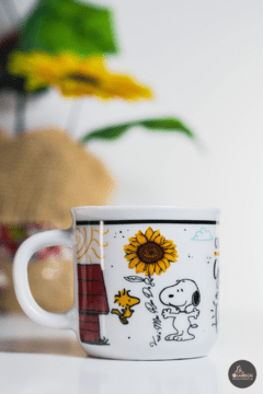 Snoopy Girassol - Lá Na Caneca