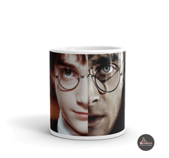 Caneca Harry Potter antes e depois