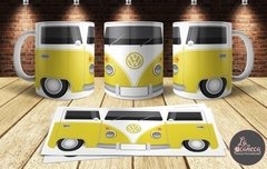 Kombi Placa Personalizada - Lá Na Caneca