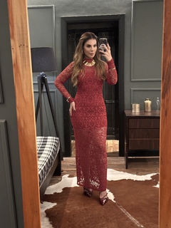 Vestido Naiara Longo Tela