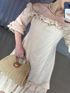 Vestido Isabel Babados no Decote - Ana Maria Prestes Oficial