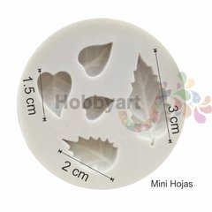 Molde de Silicona N°234: Mini Hojas - comprar online