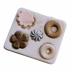 Molde de Silicona N°266: Cookies y Mini Donas