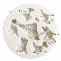 Molde de Silicona N°275: Mini Dinosaurios - comprar online