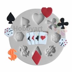 Molde de Silicona N°098: Poker