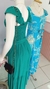 Vestido Longo de Manguetinha de Babado c/ Amarração de Cinto - Nadilly