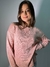 Blusa tricot basic Rosa na internet